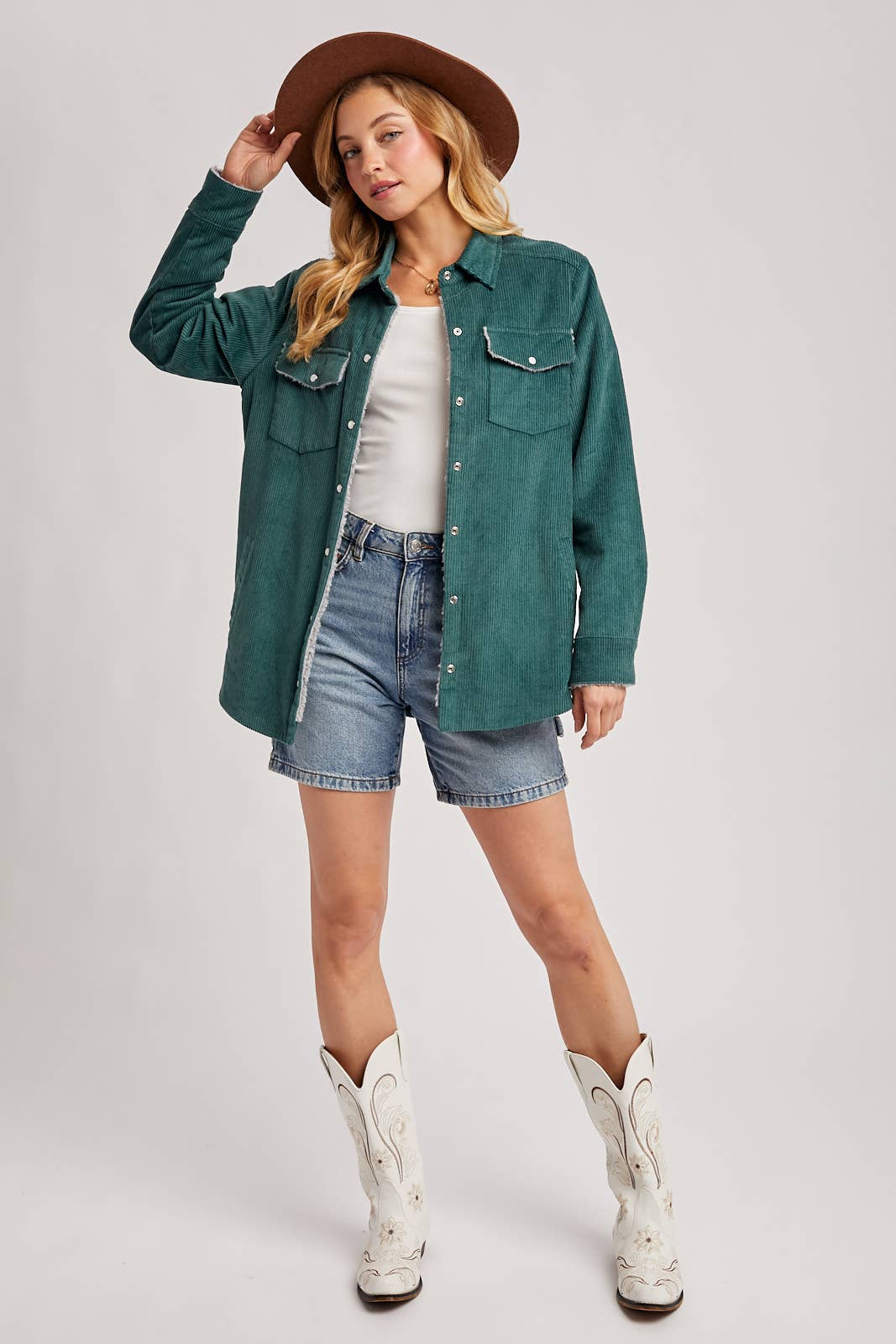 CORDUROY SHERPA-LINED JACKET