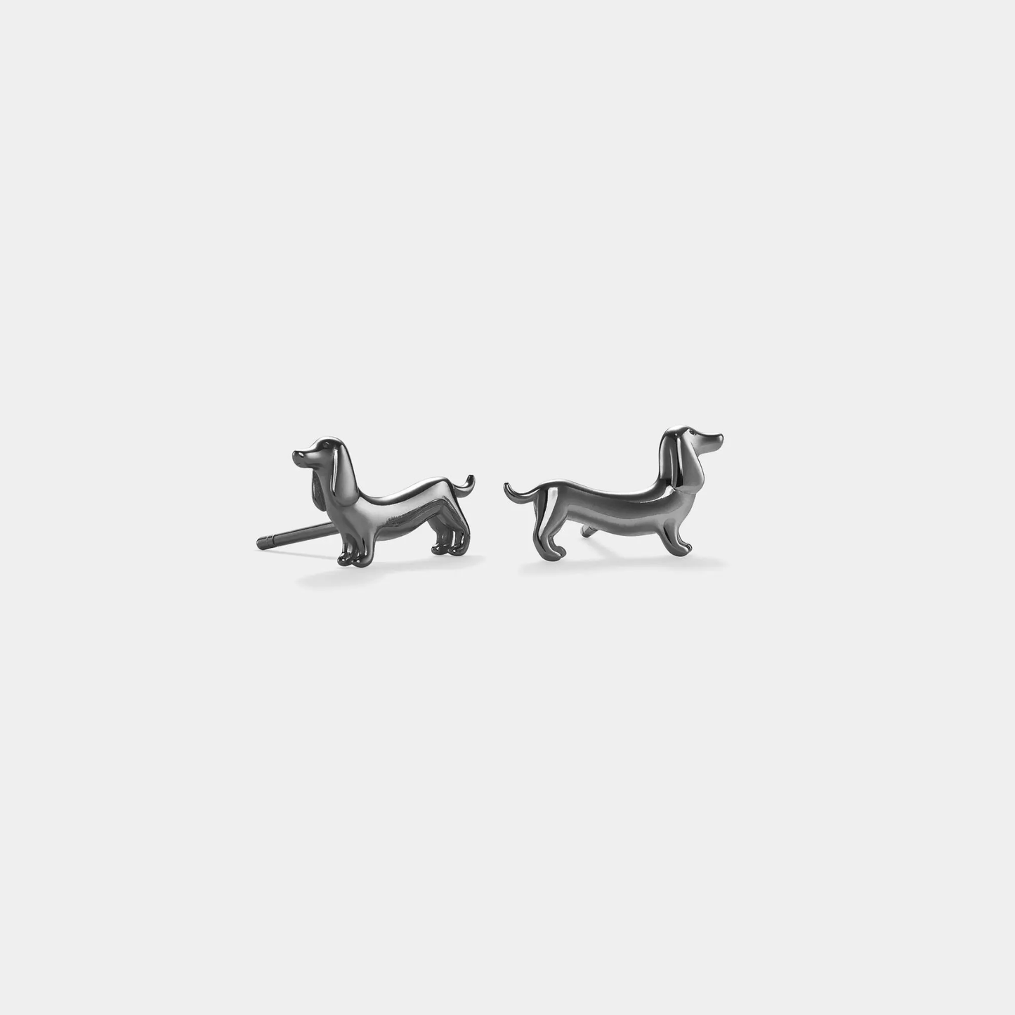 Dainty Dachshund Dog Stud Earrings