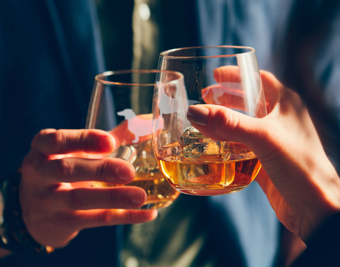 Dachshund Stemless Wine Glasses