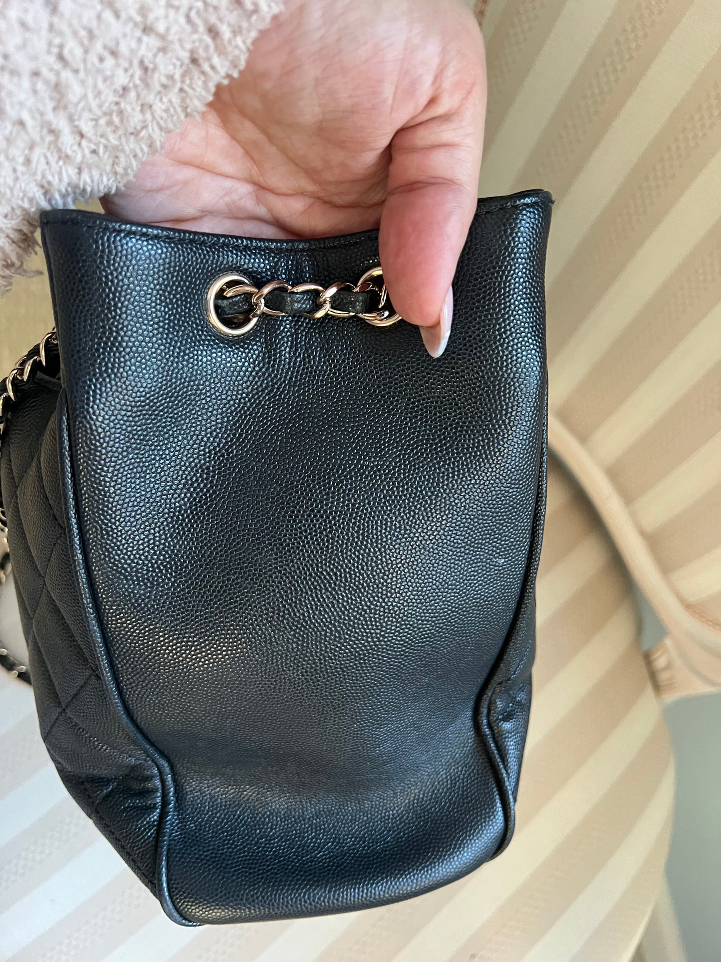 Chanel Quilted Leather Shoulder Bag with Wallet