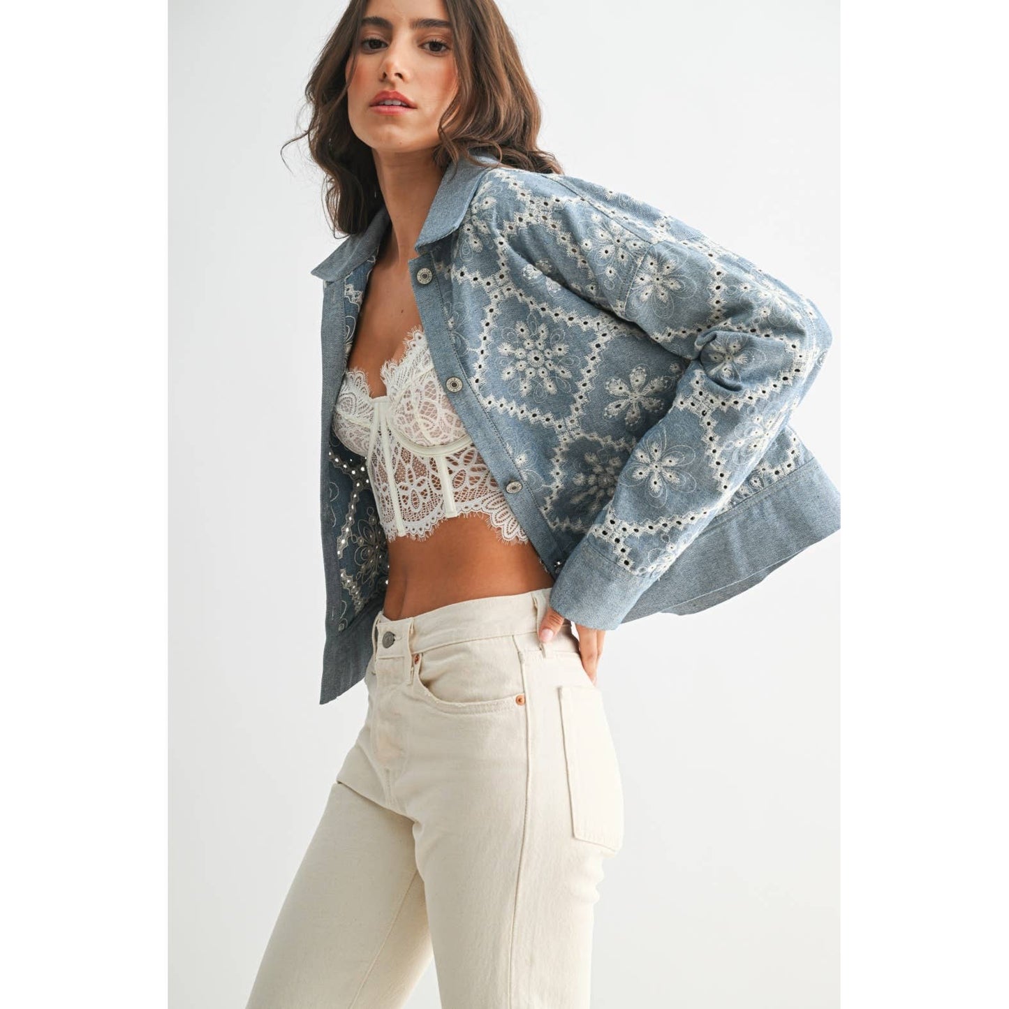 EMBROIDERED DENIM JACKET