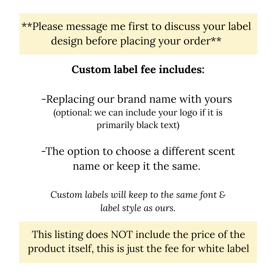 White Label Custom 10 oz Jar (add-on price)
