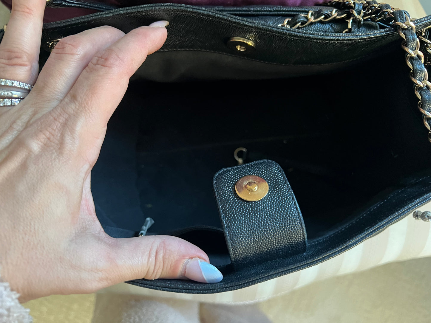 Chanel Quilted Leather Shoulder Bag with Wallet