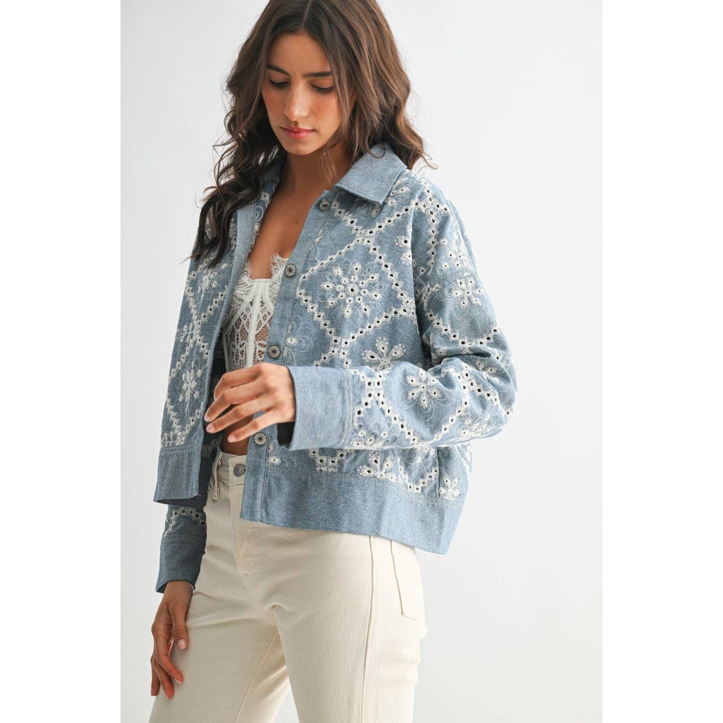 EMBROIDERED DENIM JACKET