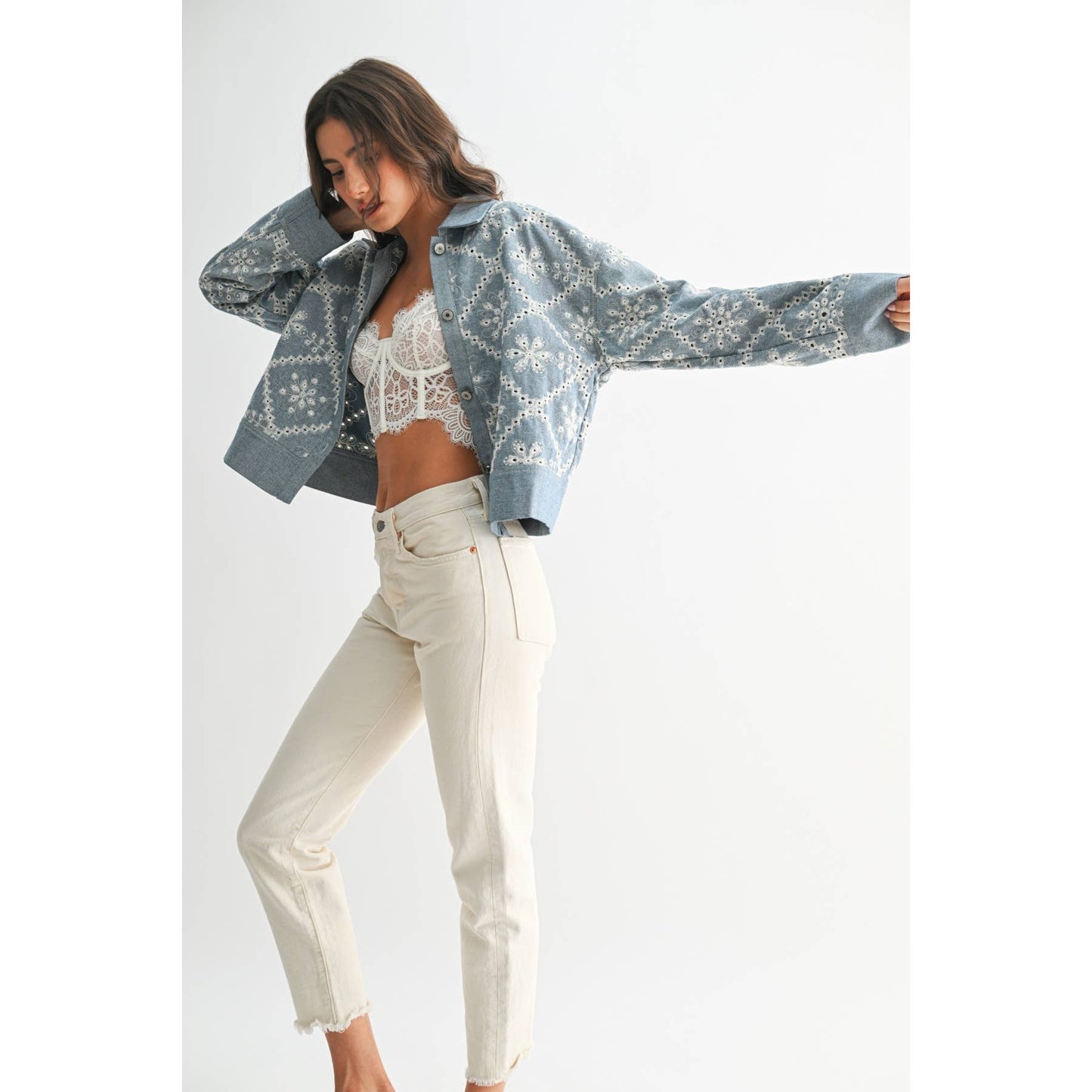 EMBROIDERED DENIM JACKET