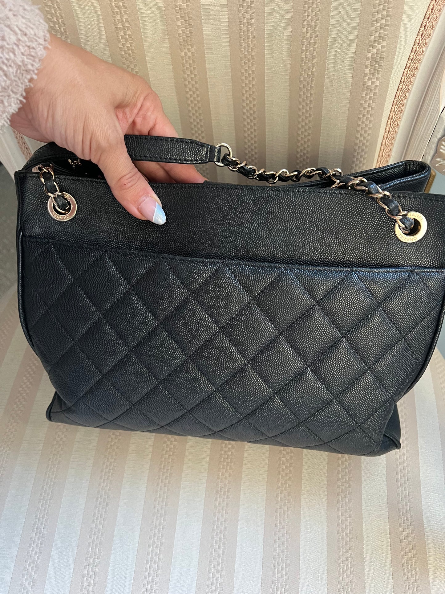 Chanel Quilted Leather Shoulder Bag with Wallet