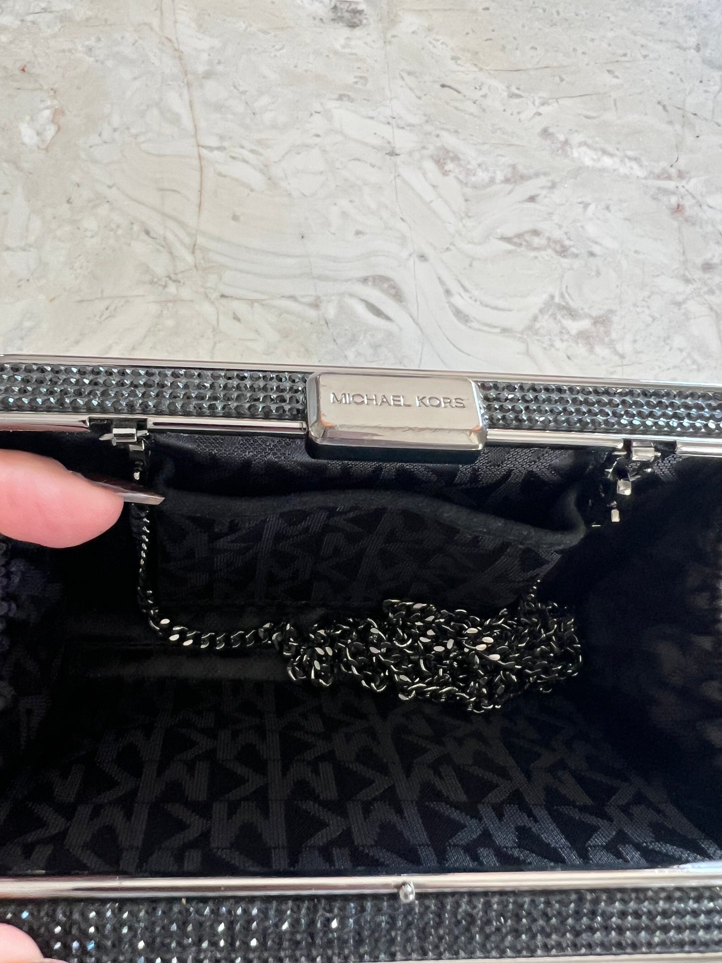Michael Kors box clutch