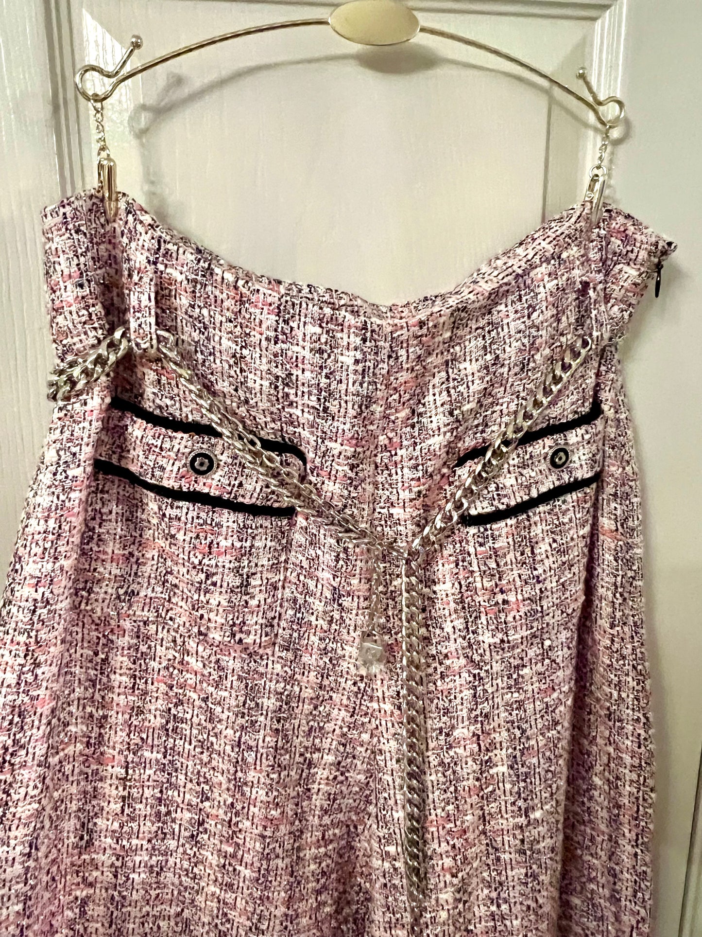 Maje wide leg tweed trousers