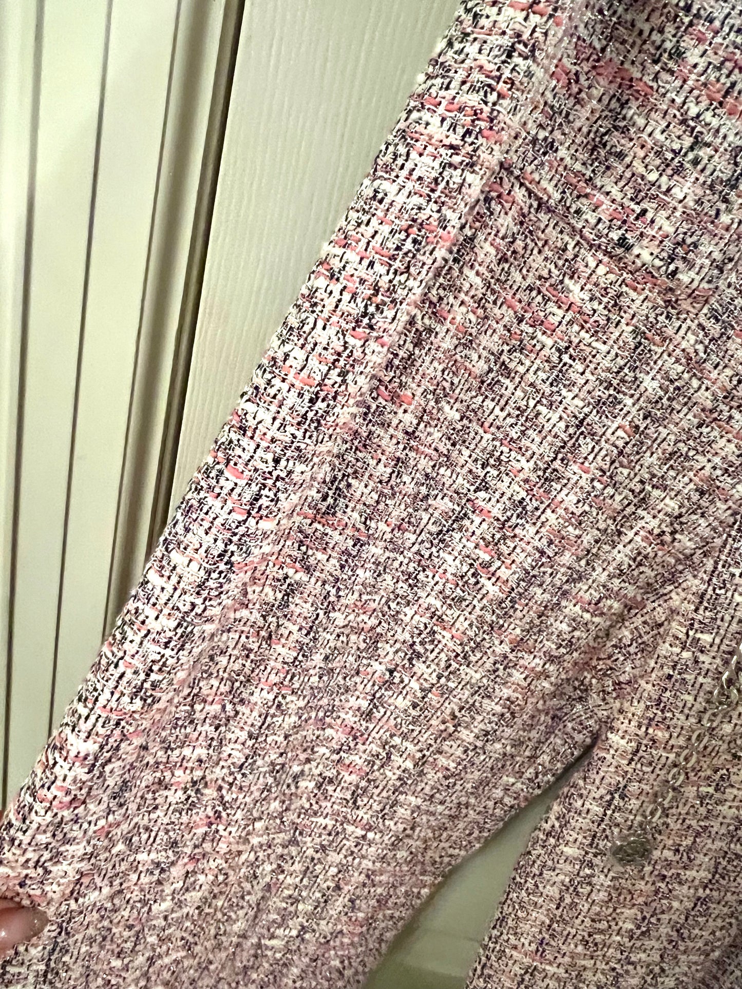 Maje wide leg tweed trousers