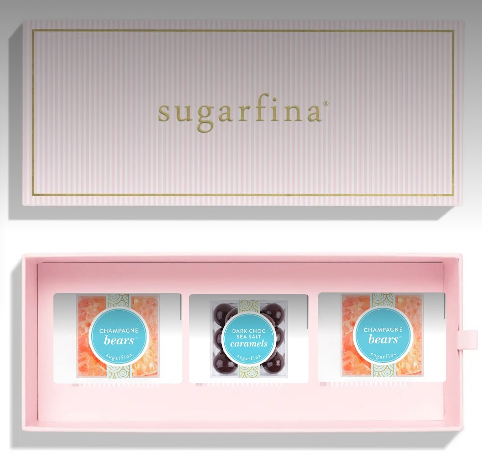 Pink Stripe 3pc Bento Box