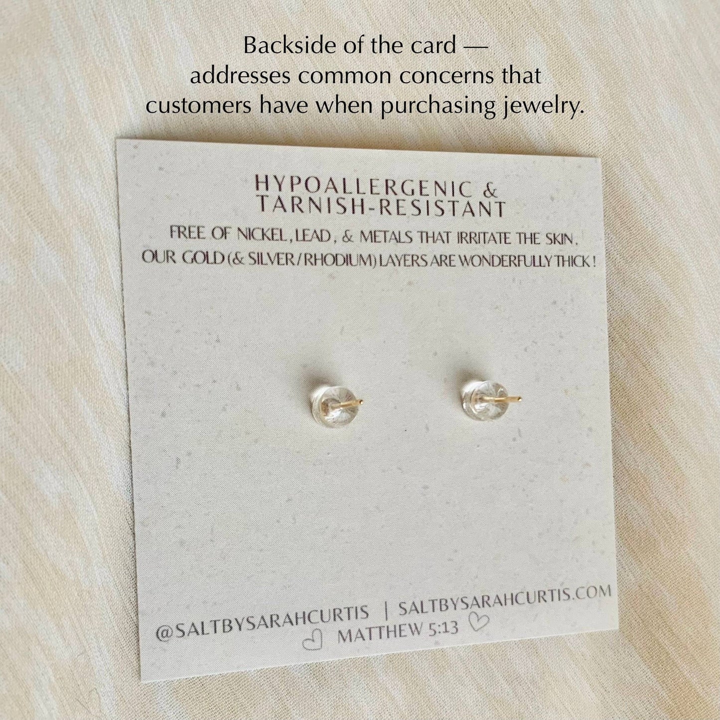 DAINTY DAISY STUDS | flower stud earrings | spring & summer