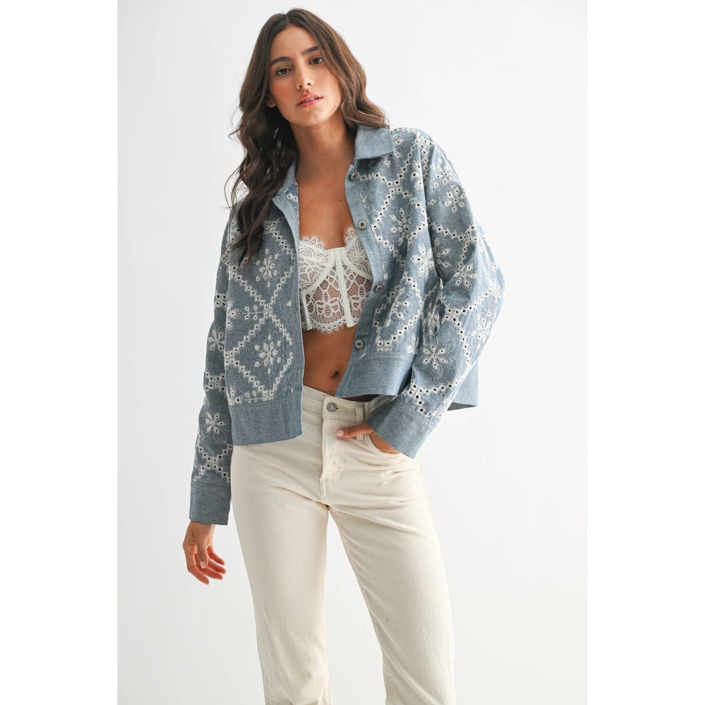 EMBROIDERED DENIM JACKET