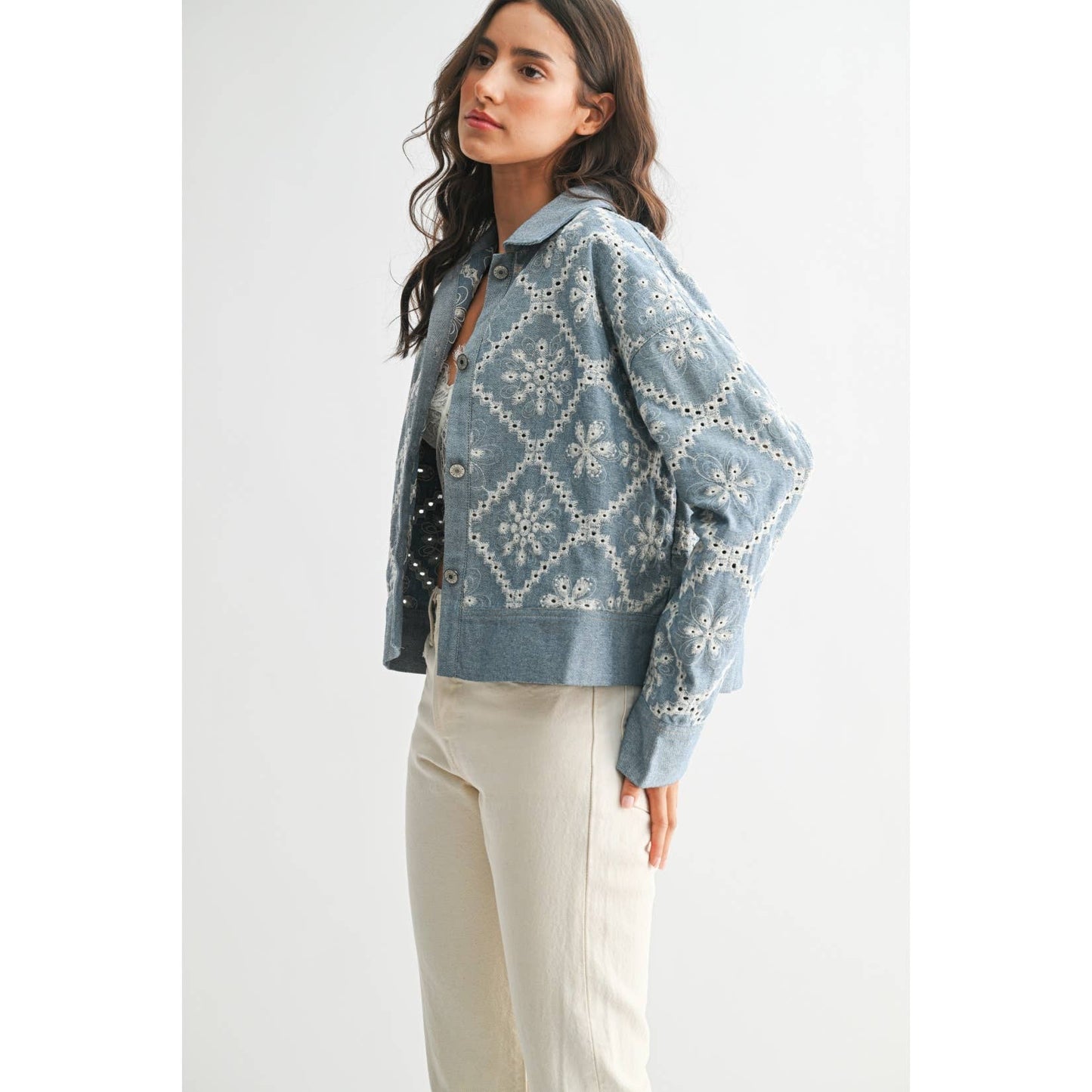 EMBROIDERED DENIM JACKET