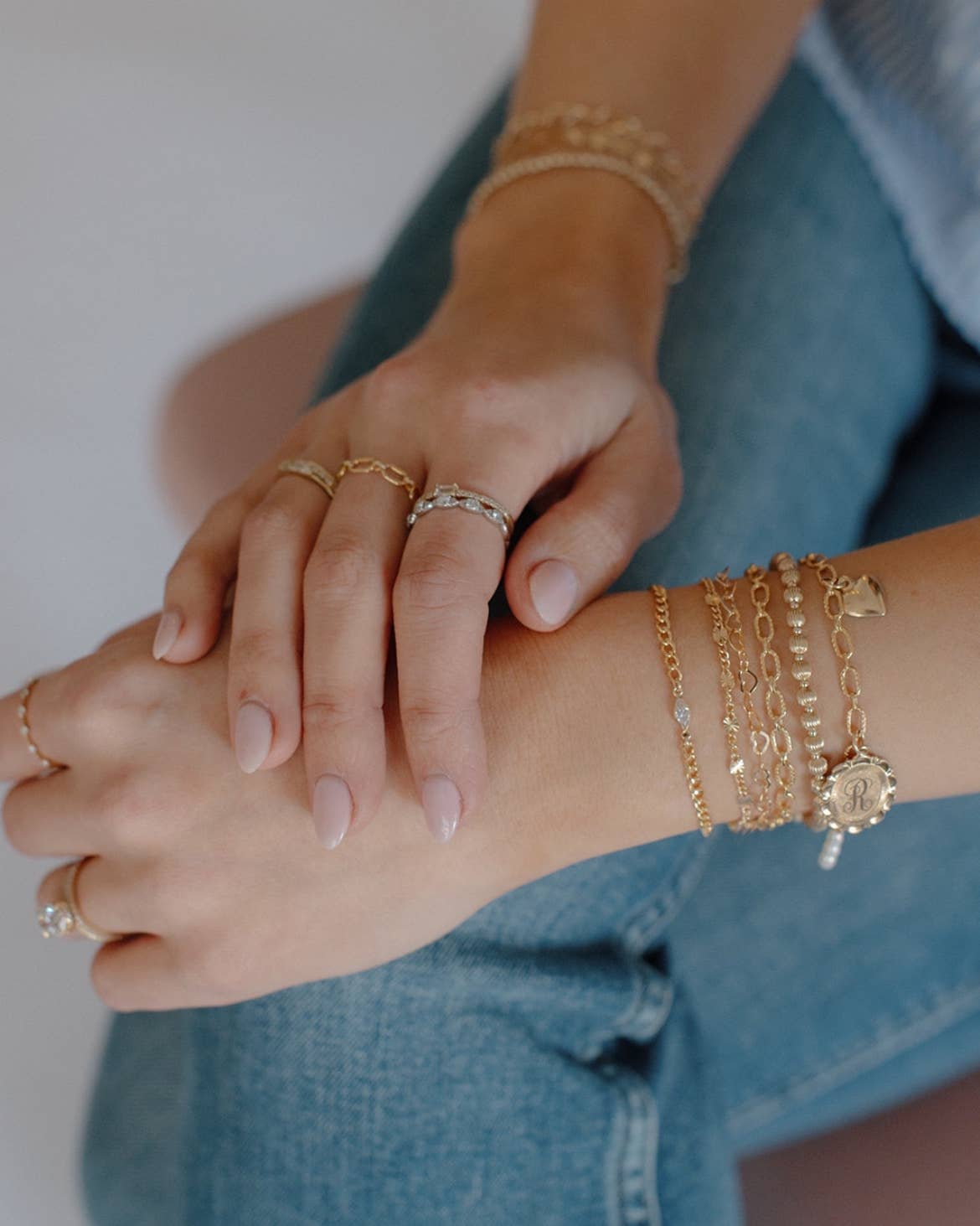 Sweetheart Heart Chain Gold Filled Bracelet