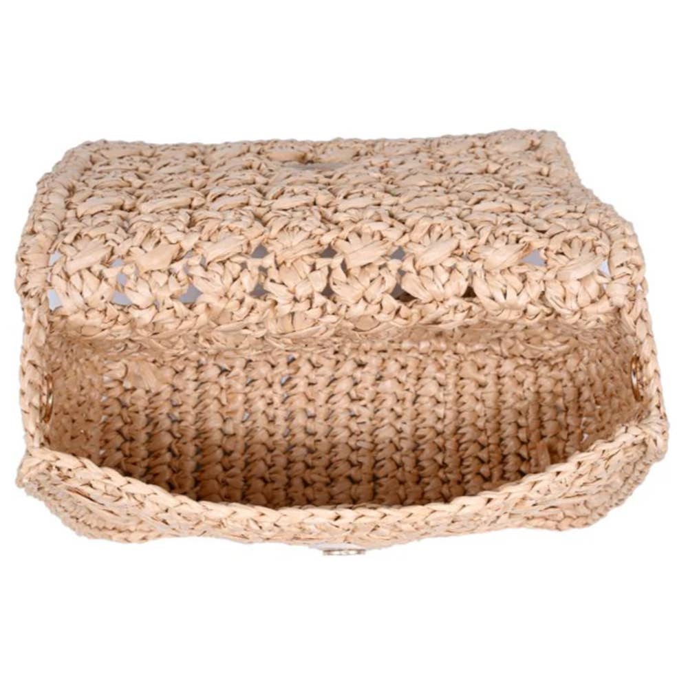 STAR HANDWOVEN STRAW BETTY CROSSBODY BAG
