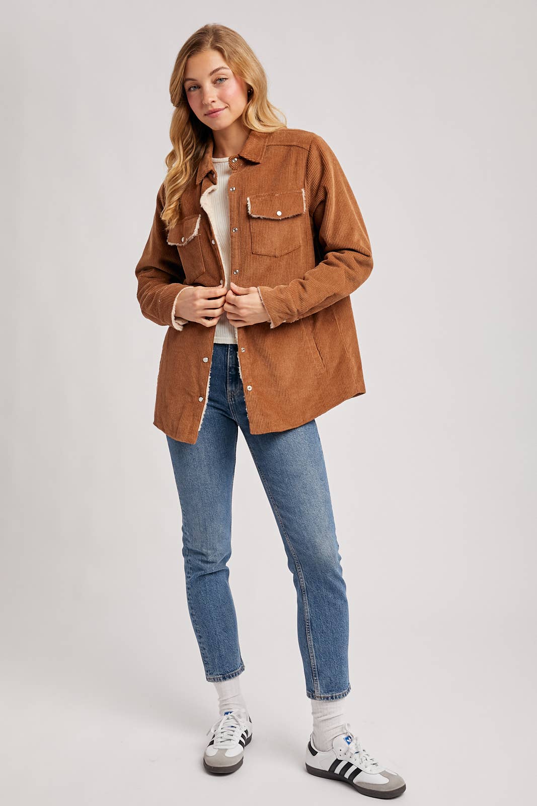 CORDUROY SHERPA-LINED JACKET