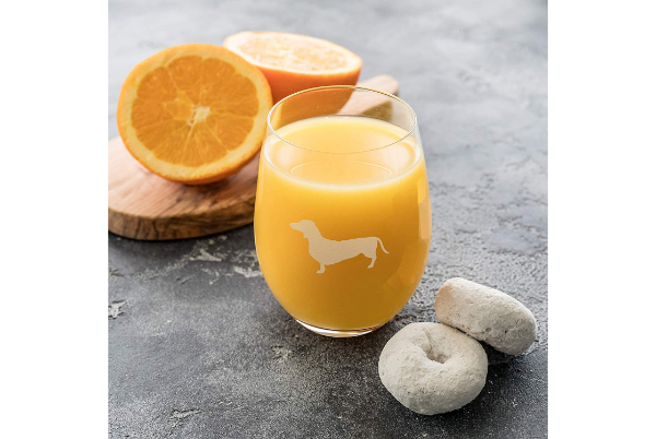 Dachshund Stemless Wine Glasses