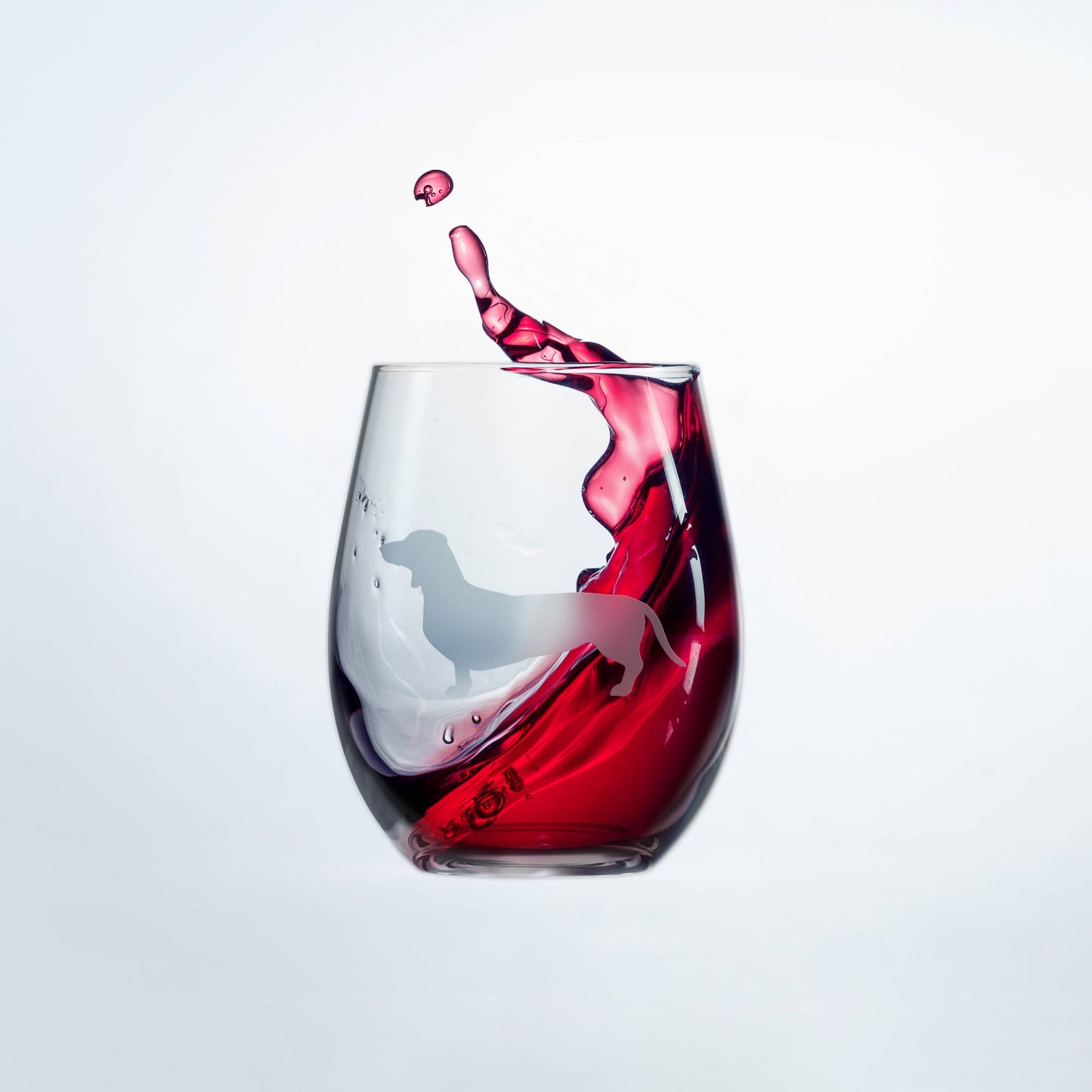 Dachshund Stemless Wine Glasses