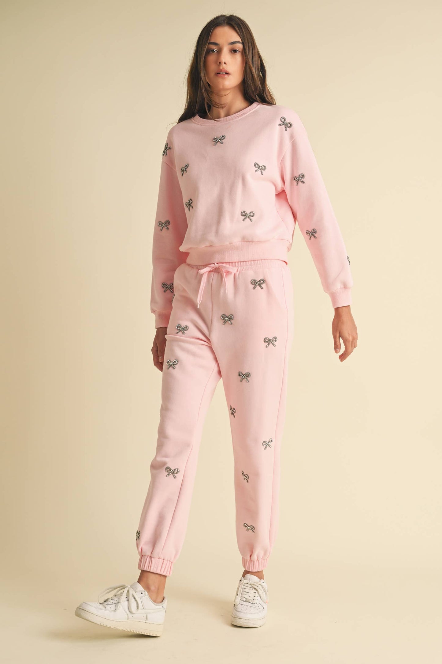 Jewel Bow Cotton Pullover
