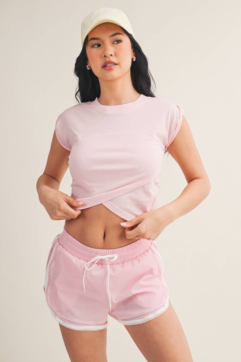 Slub Crossover Top