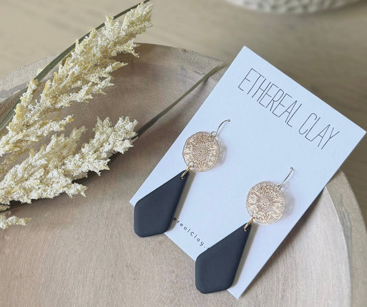 Neutral Clay Earrings, Fall Style 