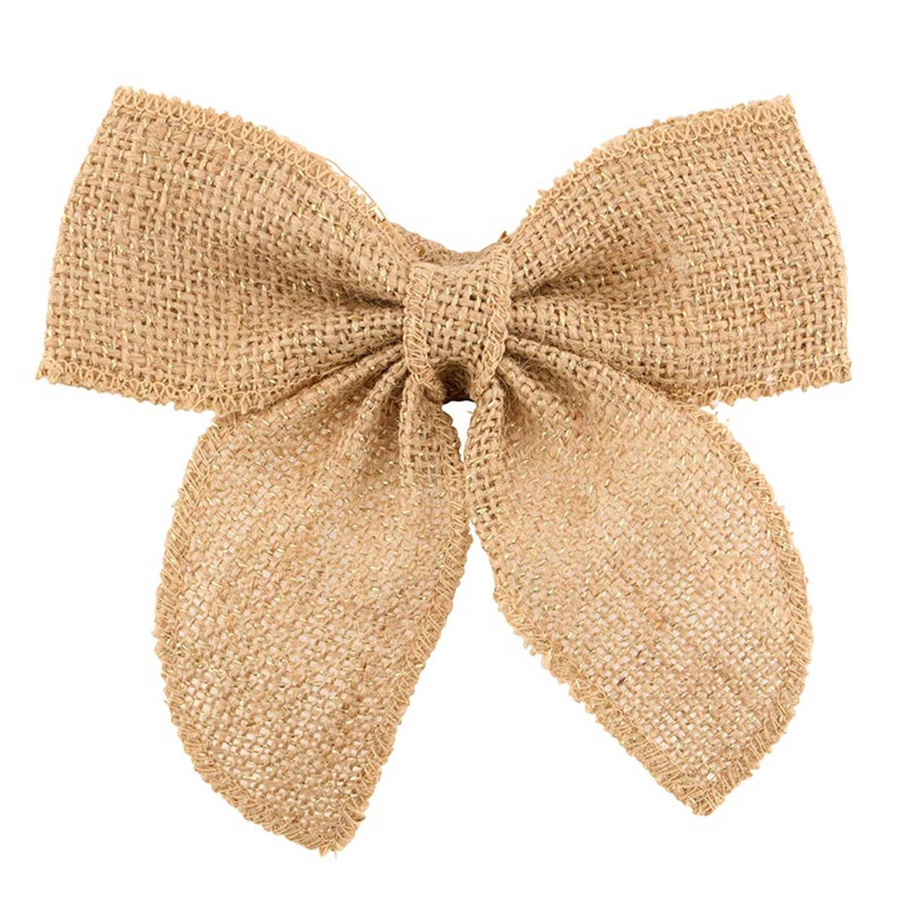 Burlap Wine Bottle Bow