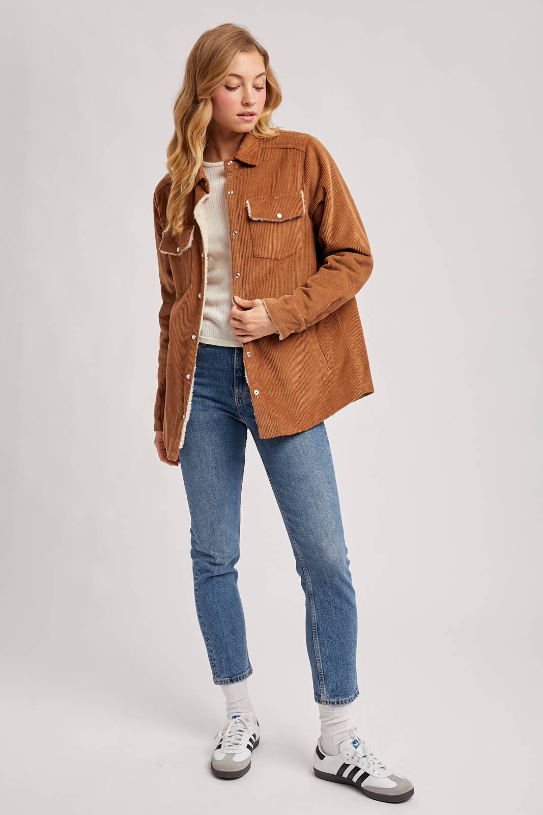 CORDUROY SHERPA-LINED JACKET