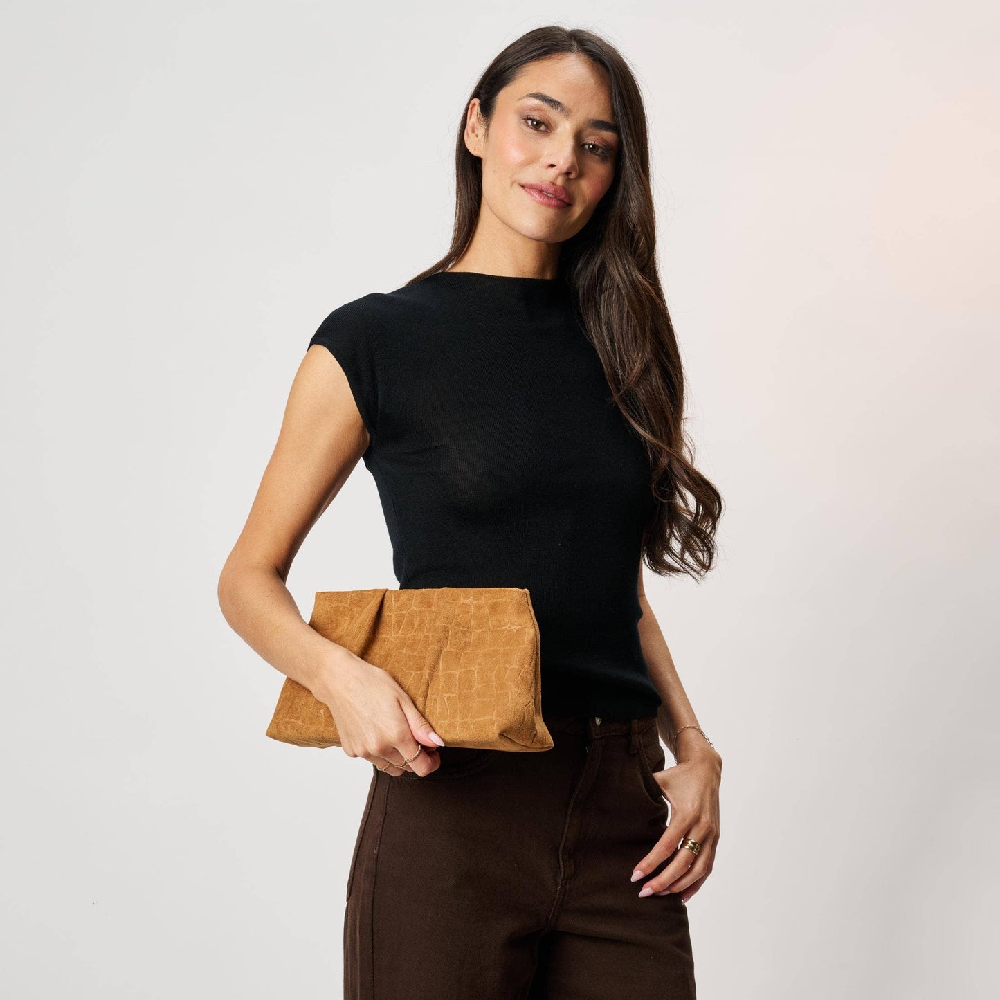 Elva Croco Clutch