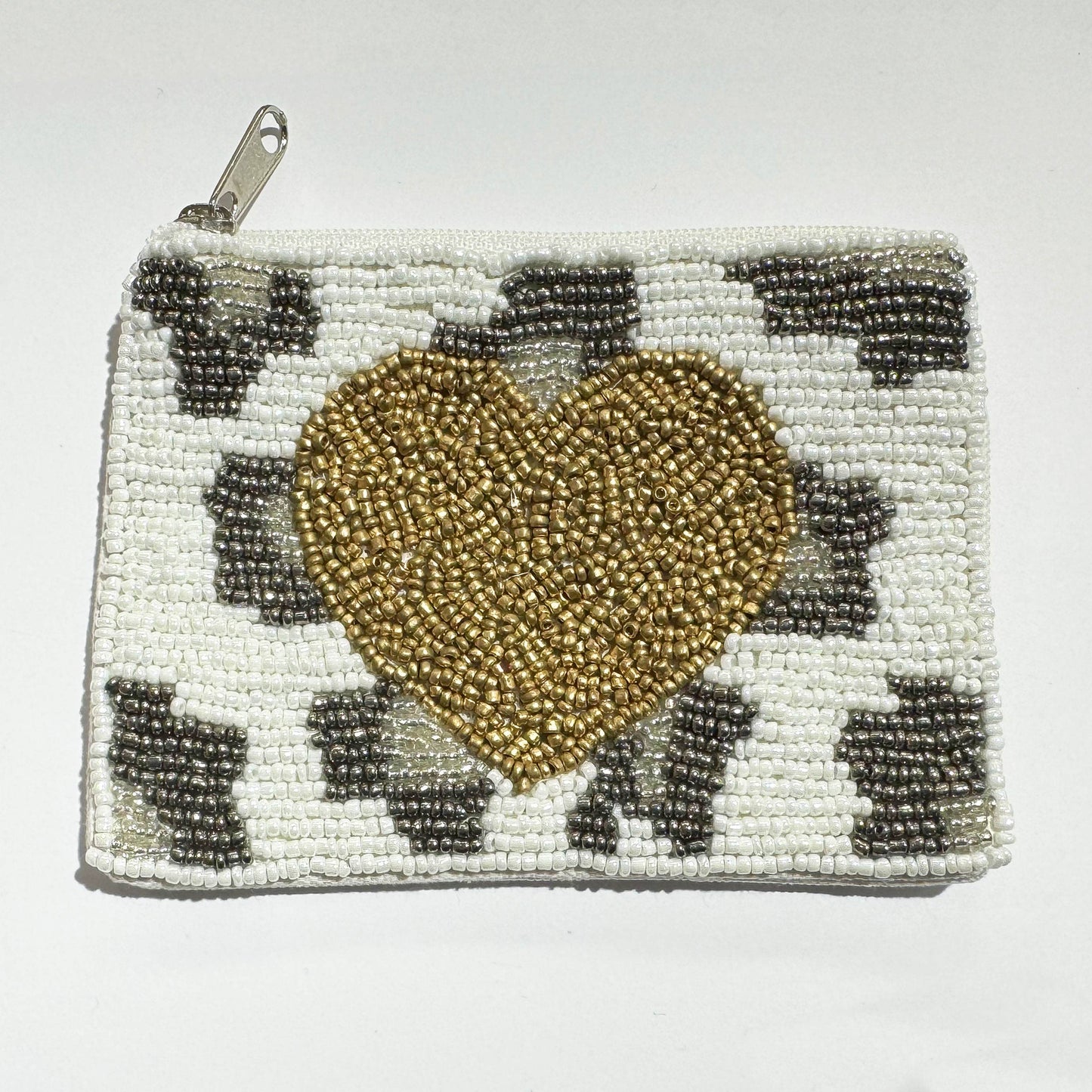 Heart Beaded Mani Coin Purse