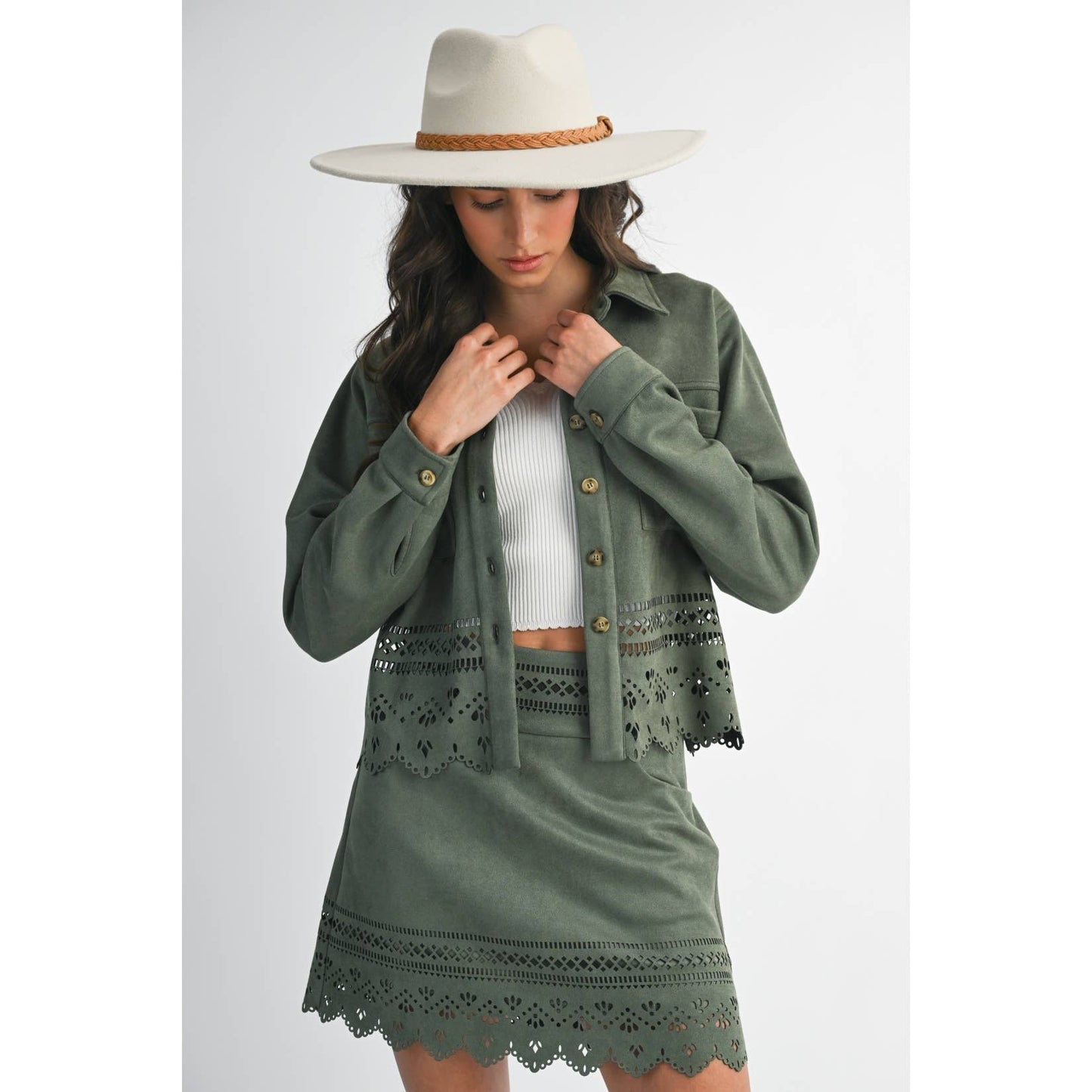 Green detail jacket