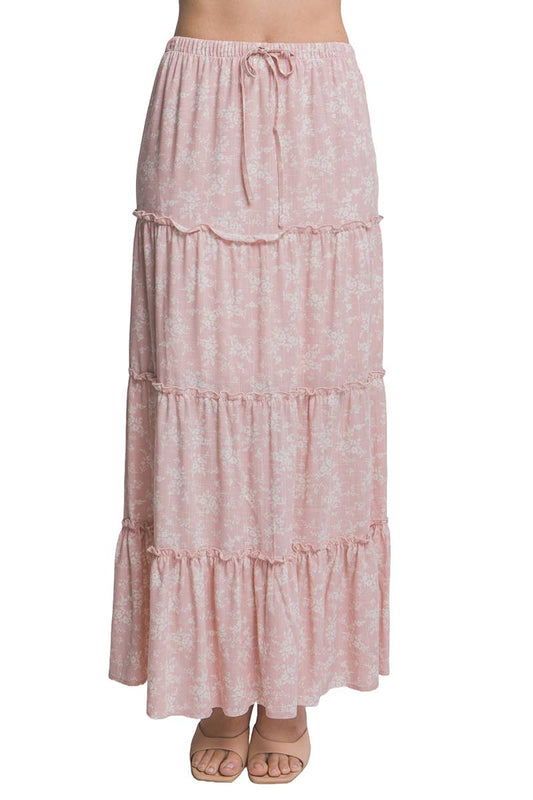 Floral Printed Maxi Skirt