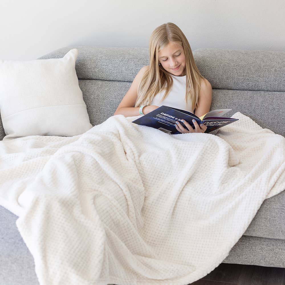 Waffle Detail - Ultra Soft Fleece Blanket