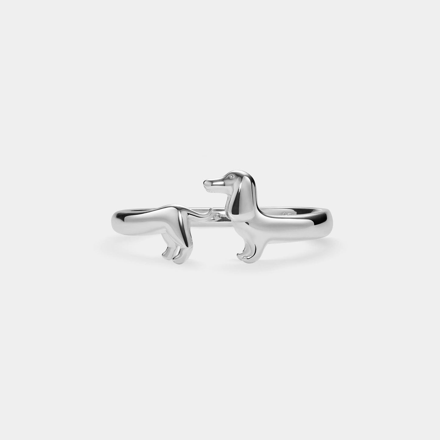Dachshund Dog Stacking Band Ring