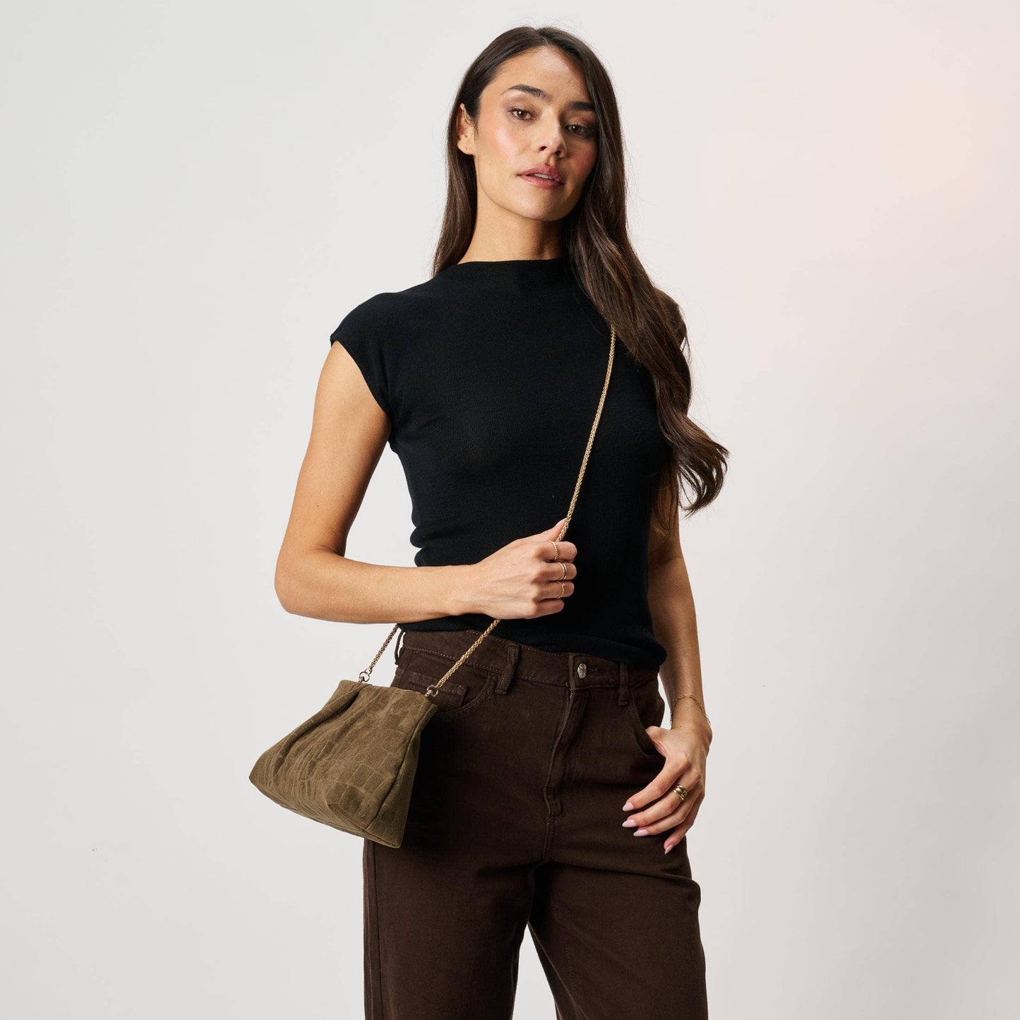 Elva Croco Clutch