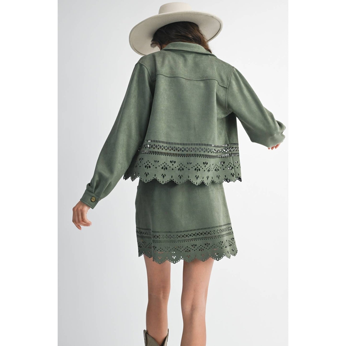 Green detail jacket