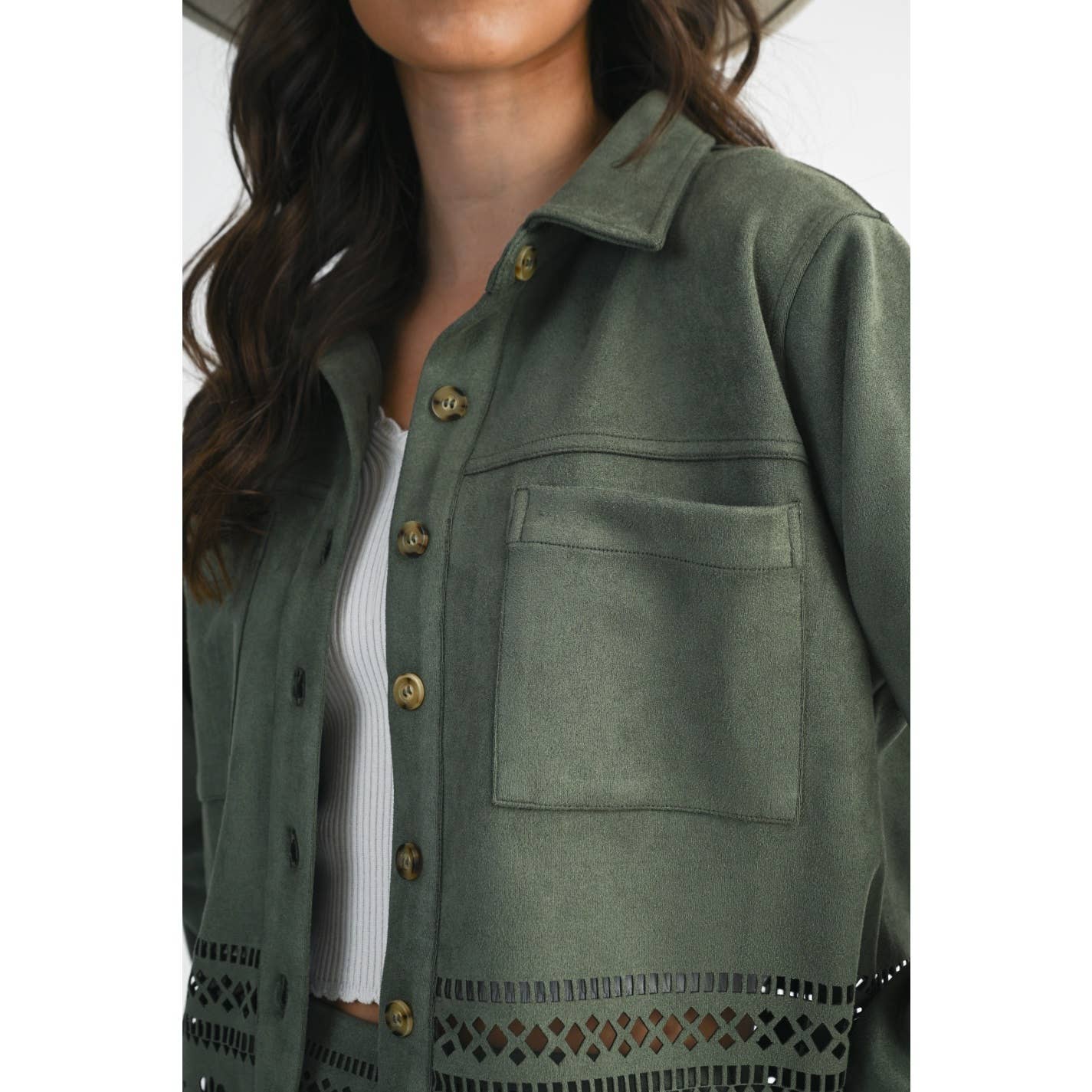 Green detail jacket