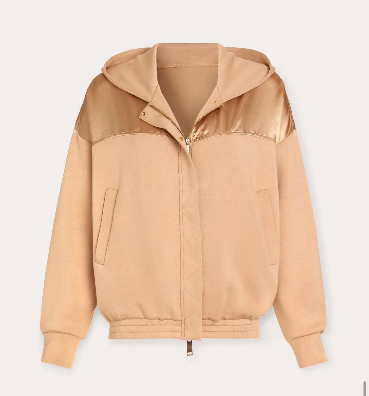 Ramy Brook- Satin Knit Hoodie Fiona