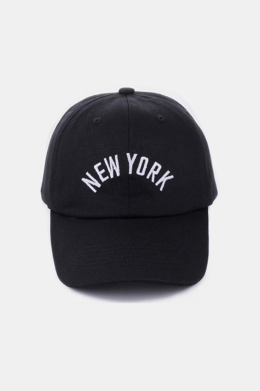 Embroidered City Baseball Cap - New York