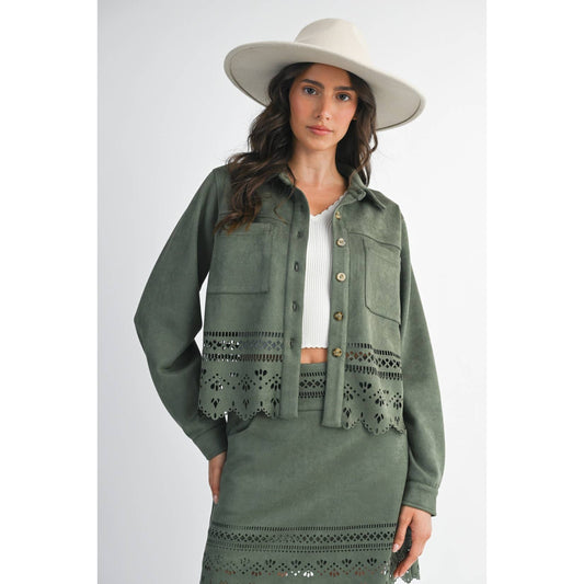Green detail jacket