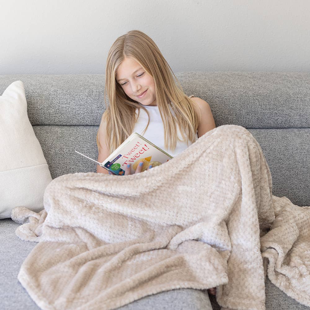 Waffle Detail - Ultra Soft Fleece Blanket