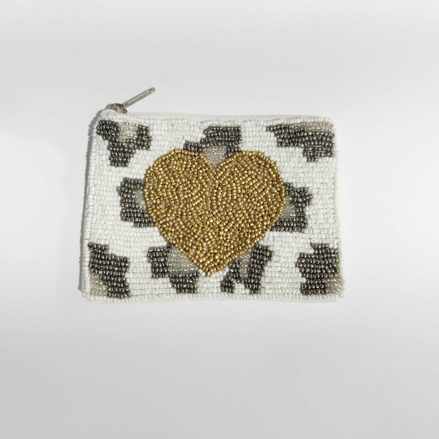 Heart Beaded Mani Coin Purse