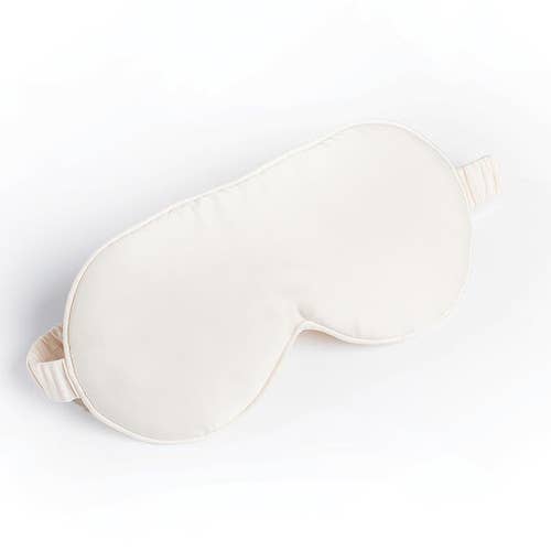 Silk Sleep Mask - Warm White