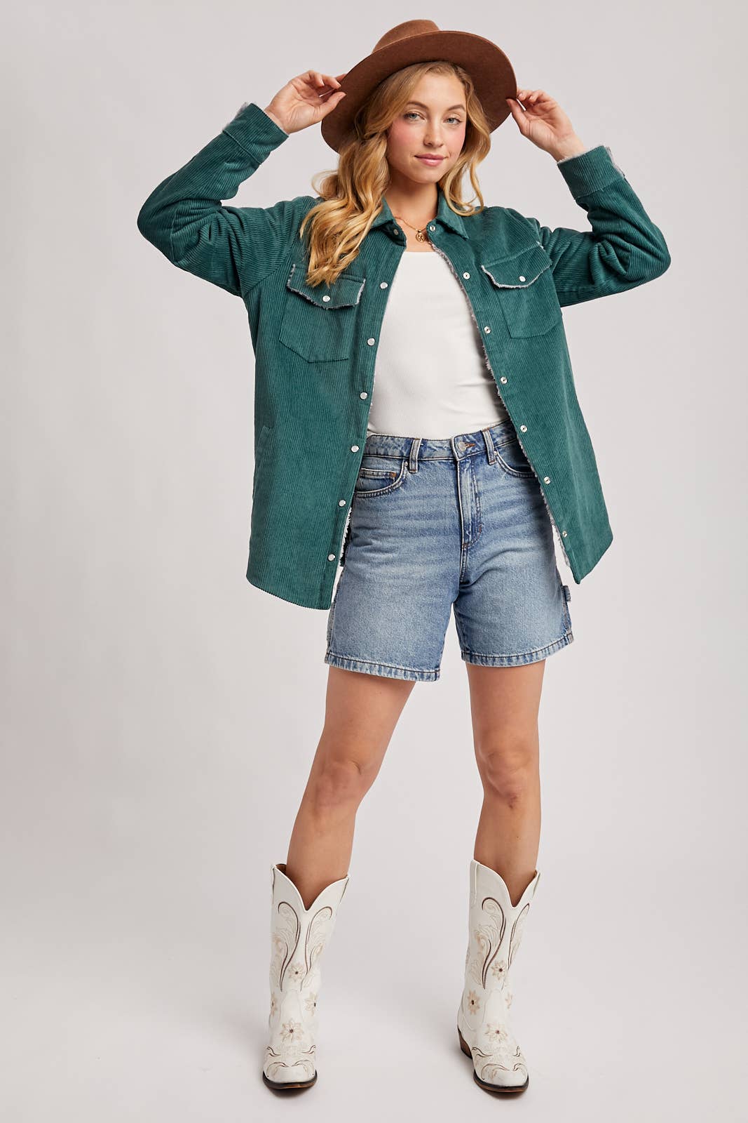 CORDUROY SHERPA-LINED JACKET