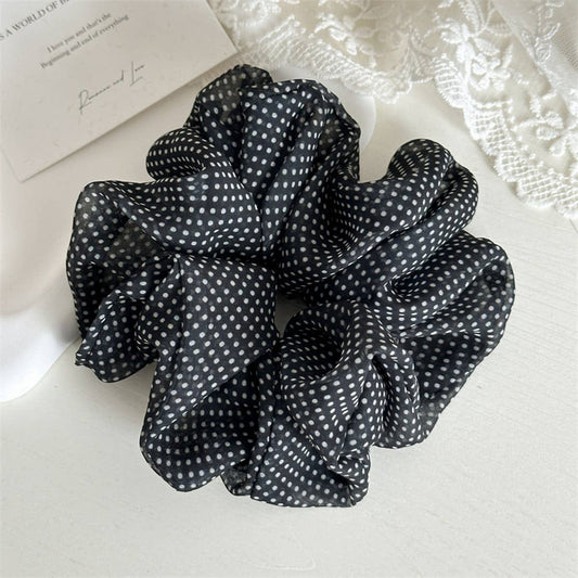 NEW MESH POLKA DOT SCRUNCHIE