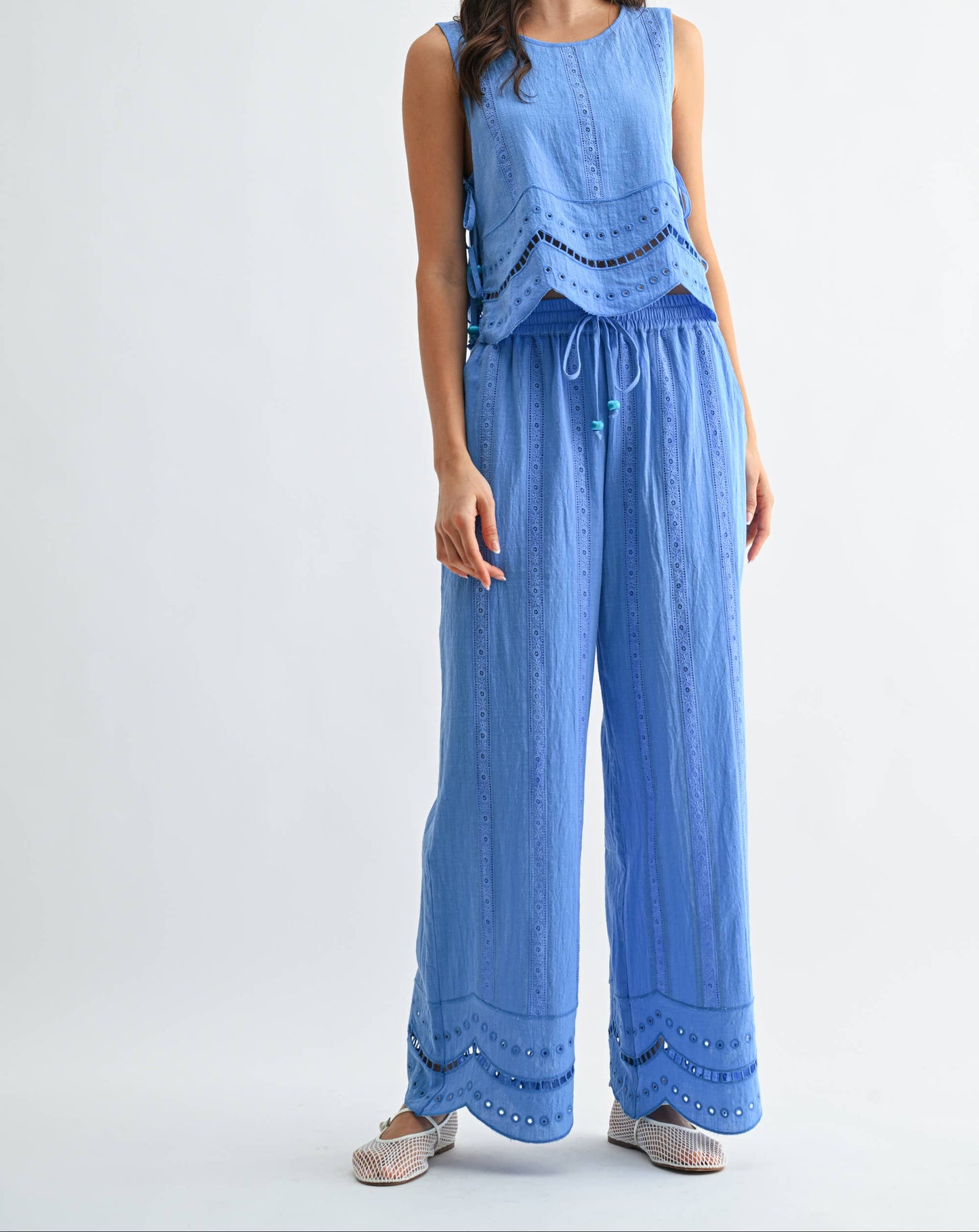 Embroidered Cotton Co-Ord Matching Set