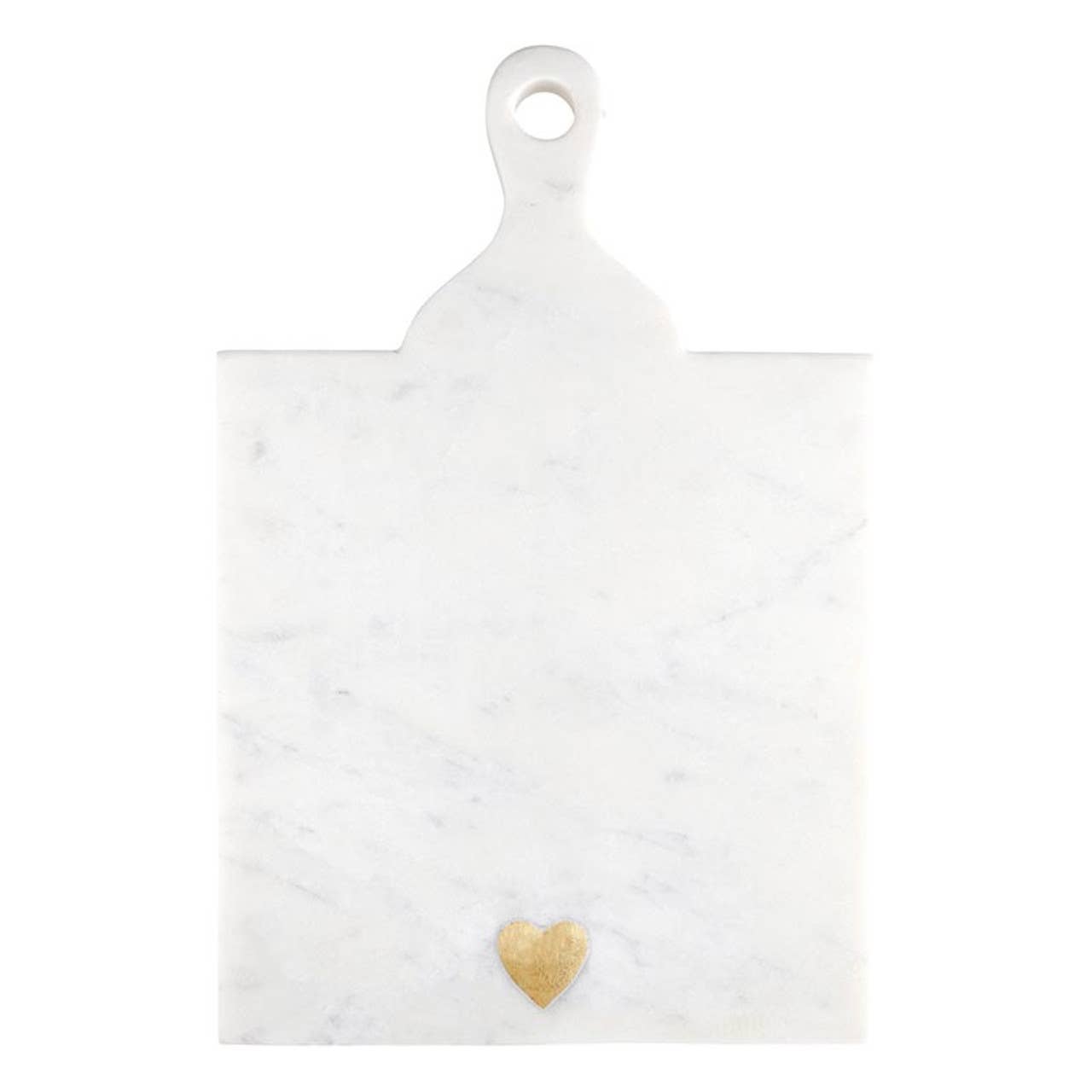 Marble Serving Board with Handle - Heart