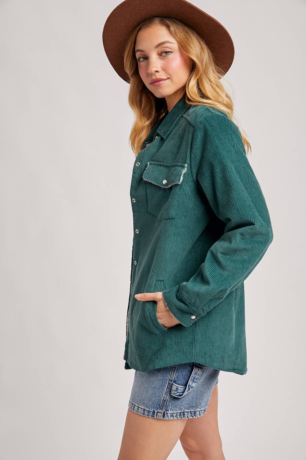 CORDUROY SHERPA-LINED JACKET