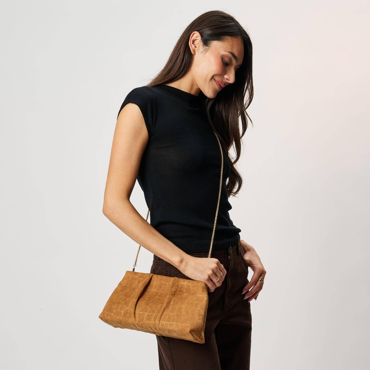 Elva Croco Clutch