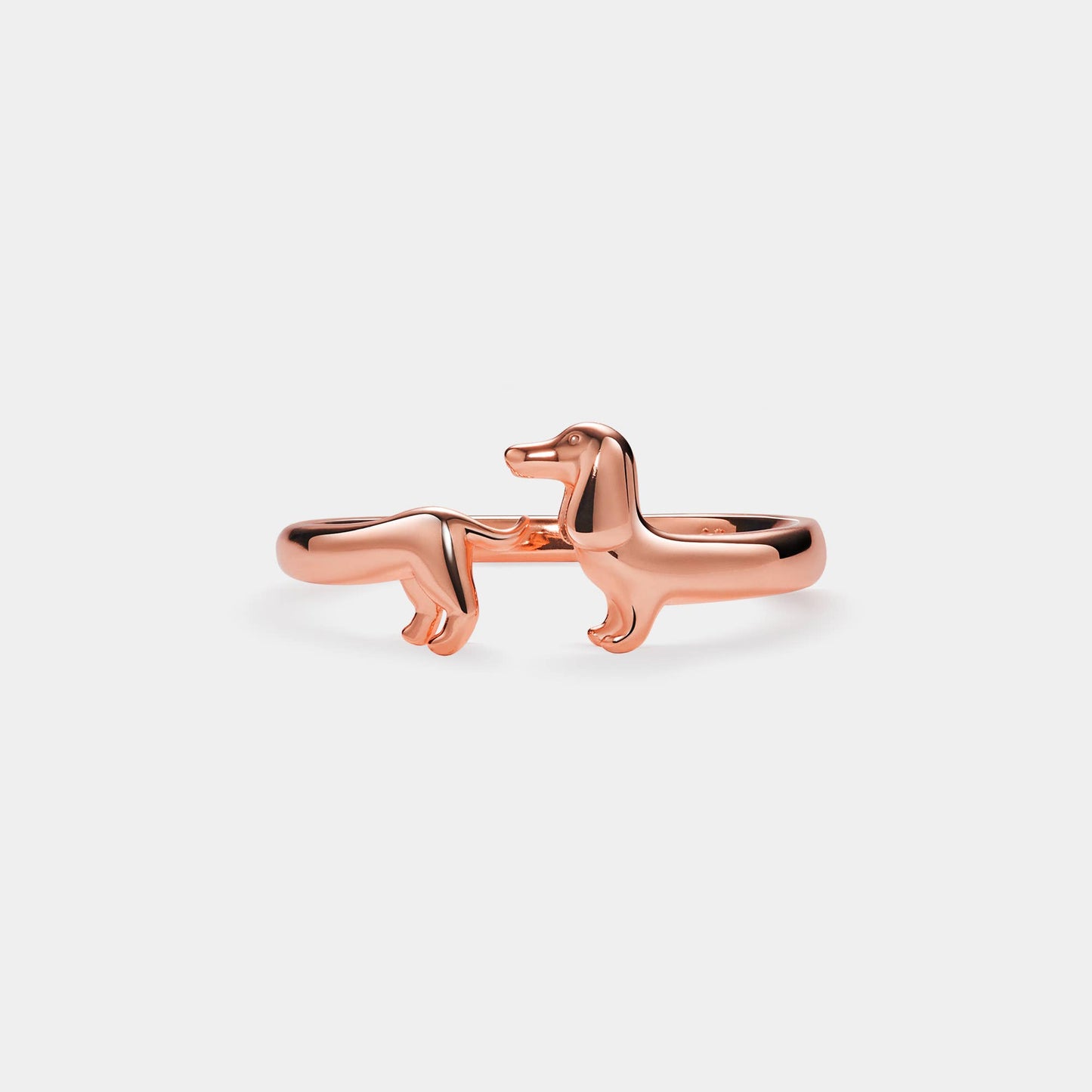 Dachshund Dog Stacking Band Ring