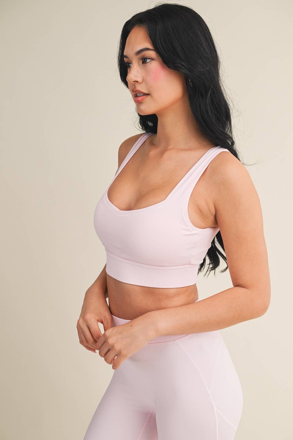 Contrast Thread Sports Bra